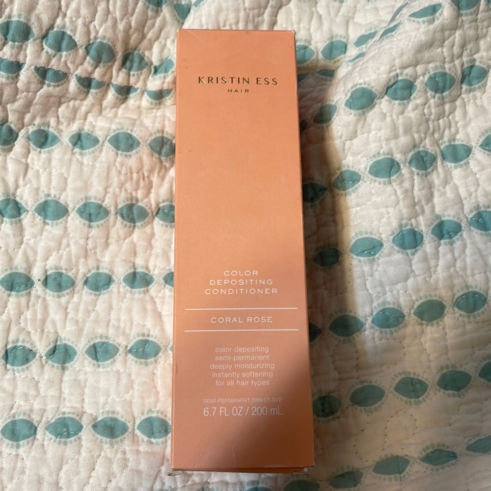 NIB Kristen Ess Color Depositing Conditioner - Coral Rose